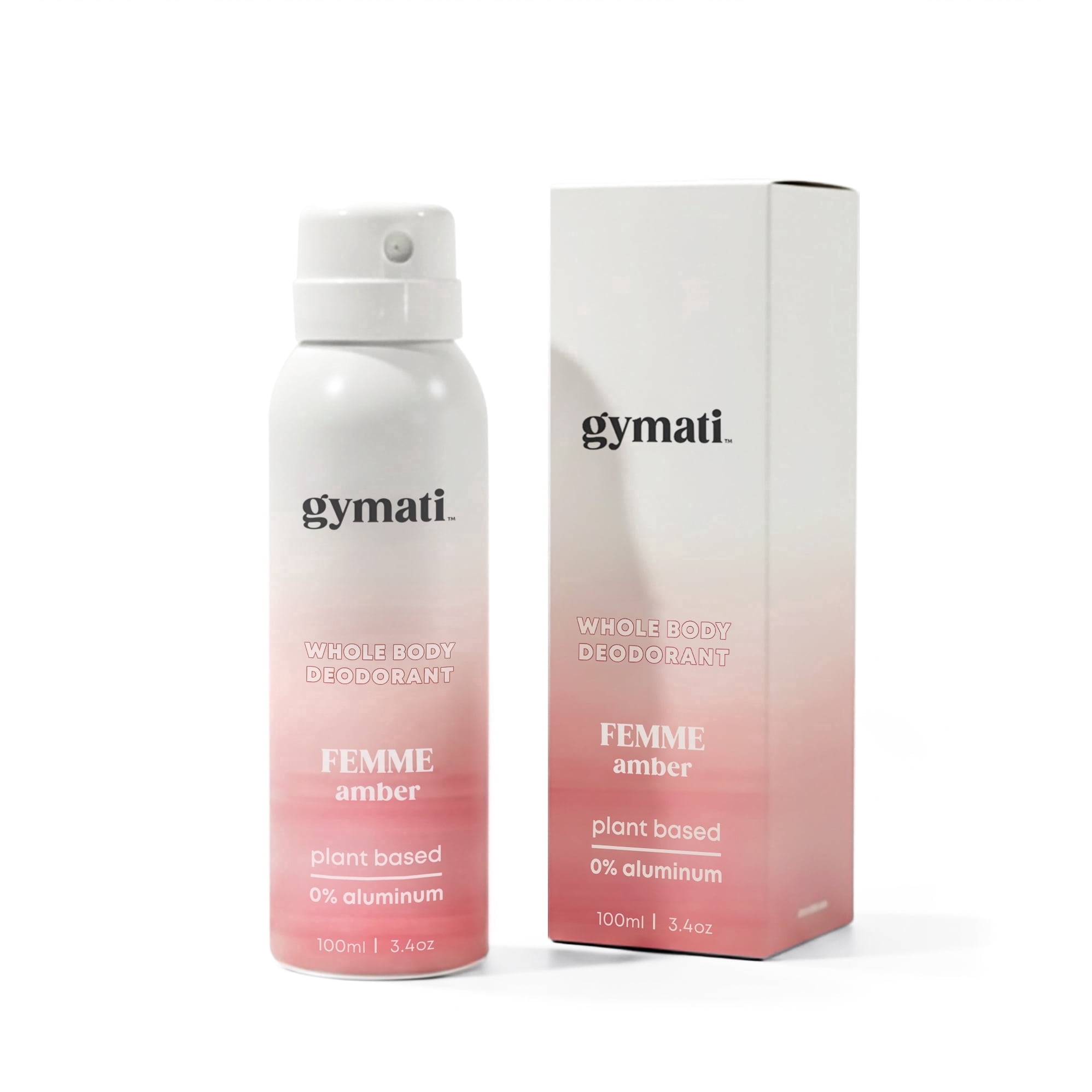 Gymati Natural Deodorant Whole Body Spray For Women | Aluminum Free | Made in USA | 3.4 oz /Travel Size