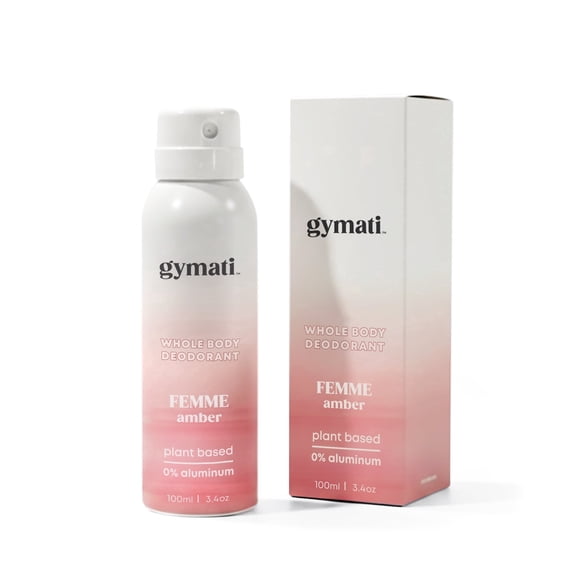 Gymati Natural Deodorant Whole Body Spray For Women | Aluminum Free | Made in USA | 3.4 oz /Travel Size