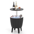 thumbnail image 1 of Gymax 10 Gallon Cooler Bar Table w/ Telescopic Tabletop 3-in-1 Coffee Table Ice Bucket, 1 of 10