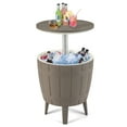thumbnail image 1 of Gymax 10 Gallon Cooler Bar Table w/ Telescopic Tabletop 3-in-1 Coffee Table Ice Bucket, 1 of 10