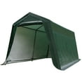 thumbnail image 1 of Gymax 10'x10' Patio Tent Carport Storage Shelter Shed Car Canopy Heavy Duty Green, 1 of 10