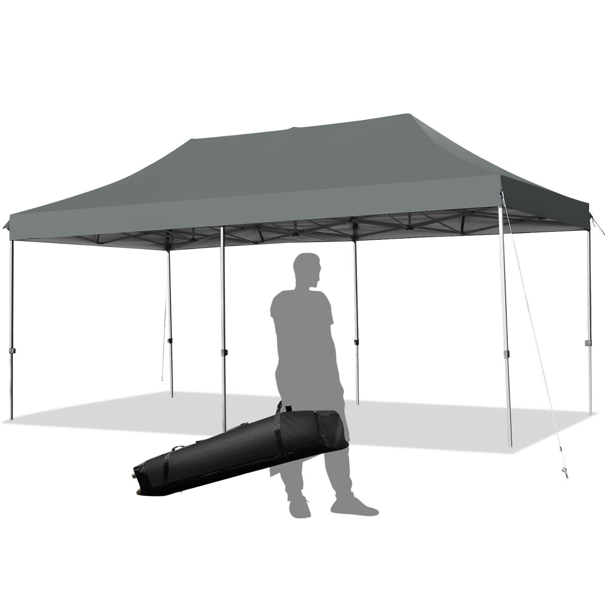 テント・タープ dokicamp g5000 Gymax 10 x 20FT Patio Pop-Up Folding Canopy Tent UPF 50+