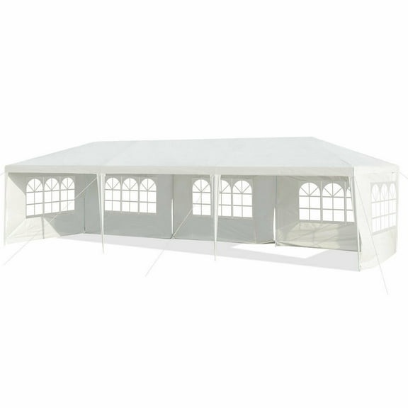 Gymax 10'x30' Heavy-duty Gazebo Wedding Canopy Party Pavilion Outdoor