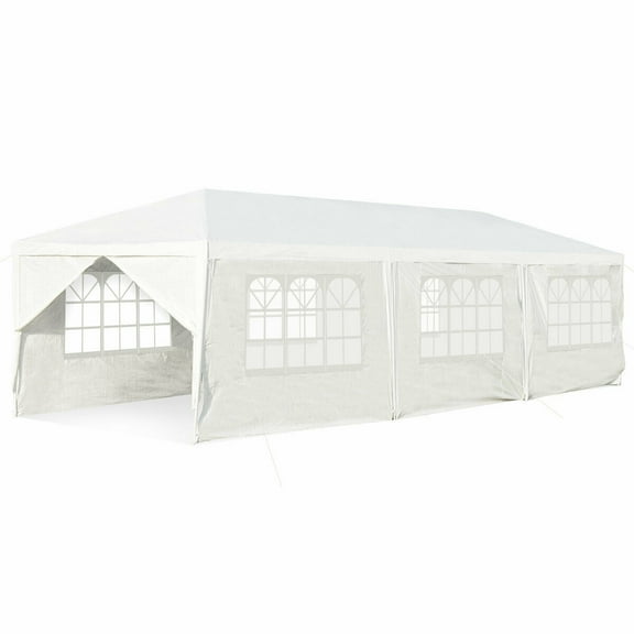Gymax 10'x30' Outdoor Heavy-duty Gazebo Wedding Canopy Party Pavilion