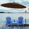 thumbnail image 1 of Gymax 10FT Patio Offset Hanging Umbrella Cantilever Umbrella w/ Tilt Adjustment Tan, 1 of 10