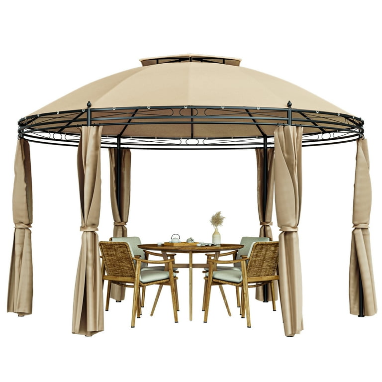 Gymax 11.5' Waterproof Garden Pavilion, Outdoor Patio Dome