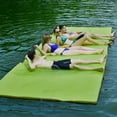 thumbnail image 1 of Gymax 12' x 6' Floating Water Pad Mat 3-Layer Foam Floating Island for Pool Lake Green, 1 of 10