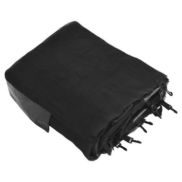 Gymax 12FT Replacement Trampoline Safety Enclosure Net w/ Zipper & Buckle for 8 Poles