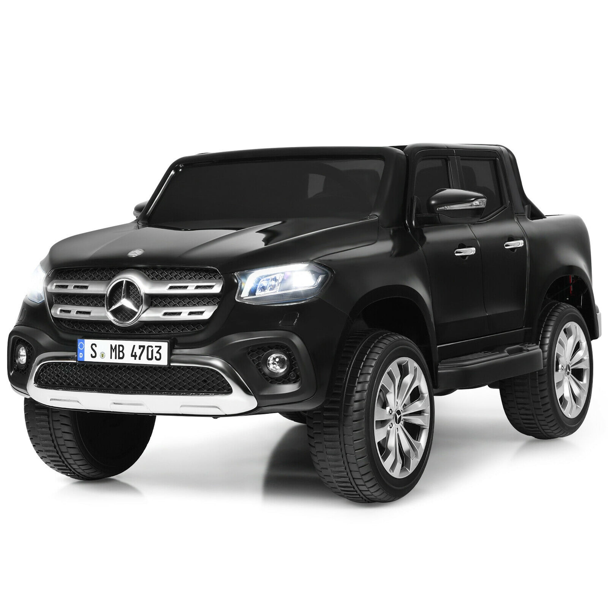 Gymax 12V 2-Seater Kids Ride On Car Licensed Mercedes Benz X Class