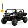 thumbnail image 1 of Gymax 12V 2 Seater Ride On UTV Dump Truck Remote w/ Electric Dump Bed & Shovel Black, 1 of 10