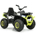 thumbnail image 1 of Gymax 12V Electric Kids Ride On Car ATV 4-Wheeler Quad w/ LED Light White, 1 of 7