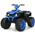 thumbnail image 1 of Gymax 12V Electric Kids Ride On Car ATV 4-Wheeler Quad w/ Music LED Light Navy, 1 of 9