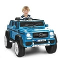 thumbnail image 1 of Gymax 12V Licensed Mercedes-Benz Kids Ride On Car RC Motorized Vehicles w/ Trunk Navy, 1 of 9