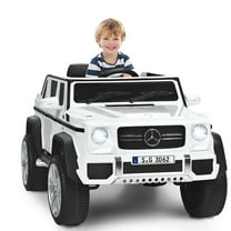 Gymax 12V Licensed Mercedes-Benz Kids Ride On Car RC Motorized Vehicles w/ Trunk White
