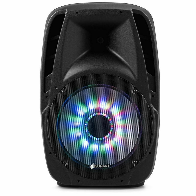 Gymax 15'' Portable 1500W 2-Way Powered Speaker With
