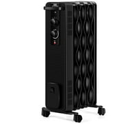 Gymax 1500W Oil Filled Radiator Space Heater w/ 3 Heating Modes Black