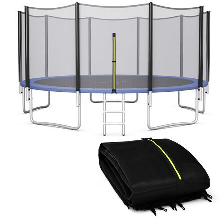 ネット　１０ｍ×８ｍ Gymax, Trampoline Safety Net, 15FT Round with 10 Poles, Enclosure