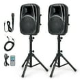 Gymax 1600W Portable 2Way Powered Speaker System w/ Microphone