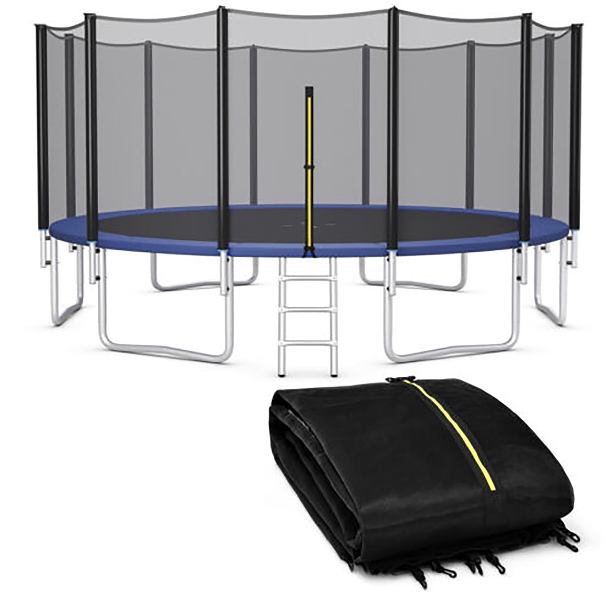 Gymax 16FT Trampoline Safety Net, Replacement Enclosure for 12