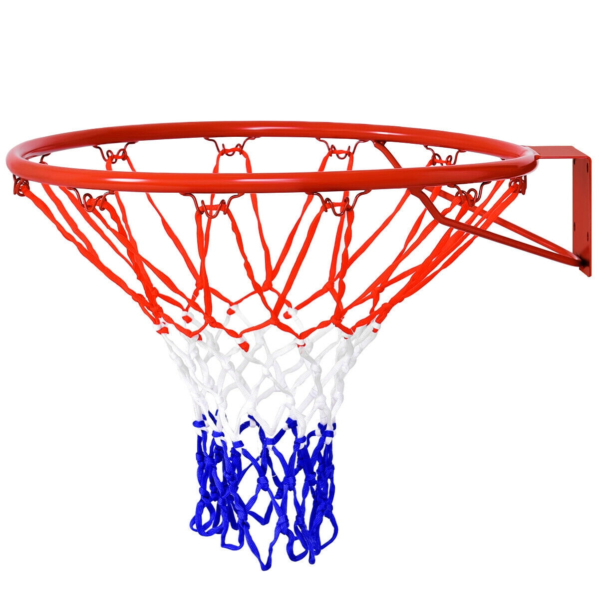Gymax 18'' Basketball Ring Hoop Net Outdoor Hanging Basket