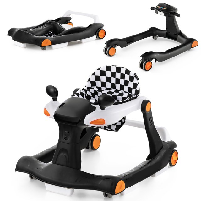 Gymax 2in1 Baby Walker Foldable Activity Push Walker w/ Adjustable