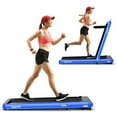 thumbnail image 1 of Gymax 2 in 1 Folding Treadmill  4.75HP Running Machine w/ APP & Remote Control Navy, 1 of 10