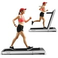 thumbnail image 1 of Gymax 2 in 1 Folding Treadmill  4.75HP Running Machine w/ APP & Remote Control Silver, 1 of 10