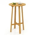 thumbnail image 1 of Gymax 24'' Bar Height Table w/ Footrest Patio Bistro Table for Indoors Outdoors, 1 of 6