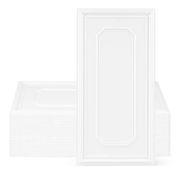 Gymax 24 PCS Ceiling Tiles Decorative PVC Ceiling Covering Panels Cover 190 sq.ft