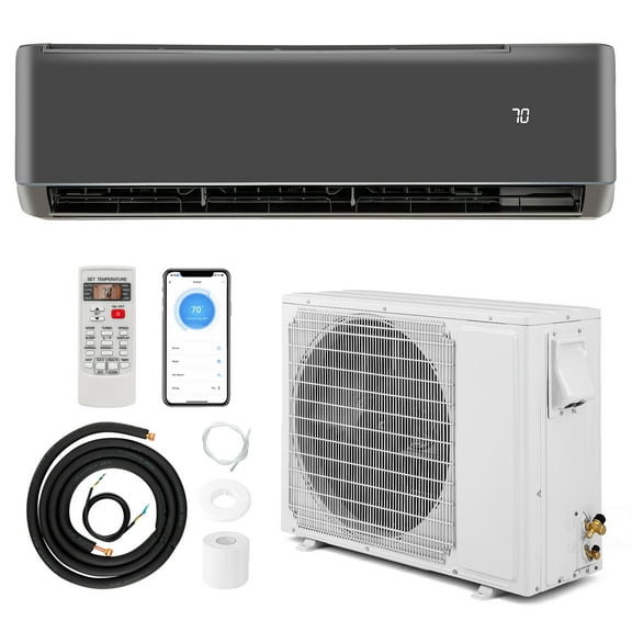 Gymax 24000 BTU Mini Split Air Conditioner & Heater 21 SEER2 208-230V AC Unit
