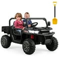 thumbnail image 1 of Gymax 24V Kids Ride On Dump Truck 2-Seater Electric Truck w/ Remote Control Black, 1 of 9