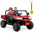 thumbnail image 1 of Gymax 24V Kids Ride On Dump Truck 2-Seater Electric Truck w/ Remote Control Red, 1 of 9