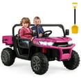 thumbnail image 1 of Gymax 24V Kids Ride On Dump Truck 2-Seater Electric Truck w/ Remote Control Rose Red, 1 of 9