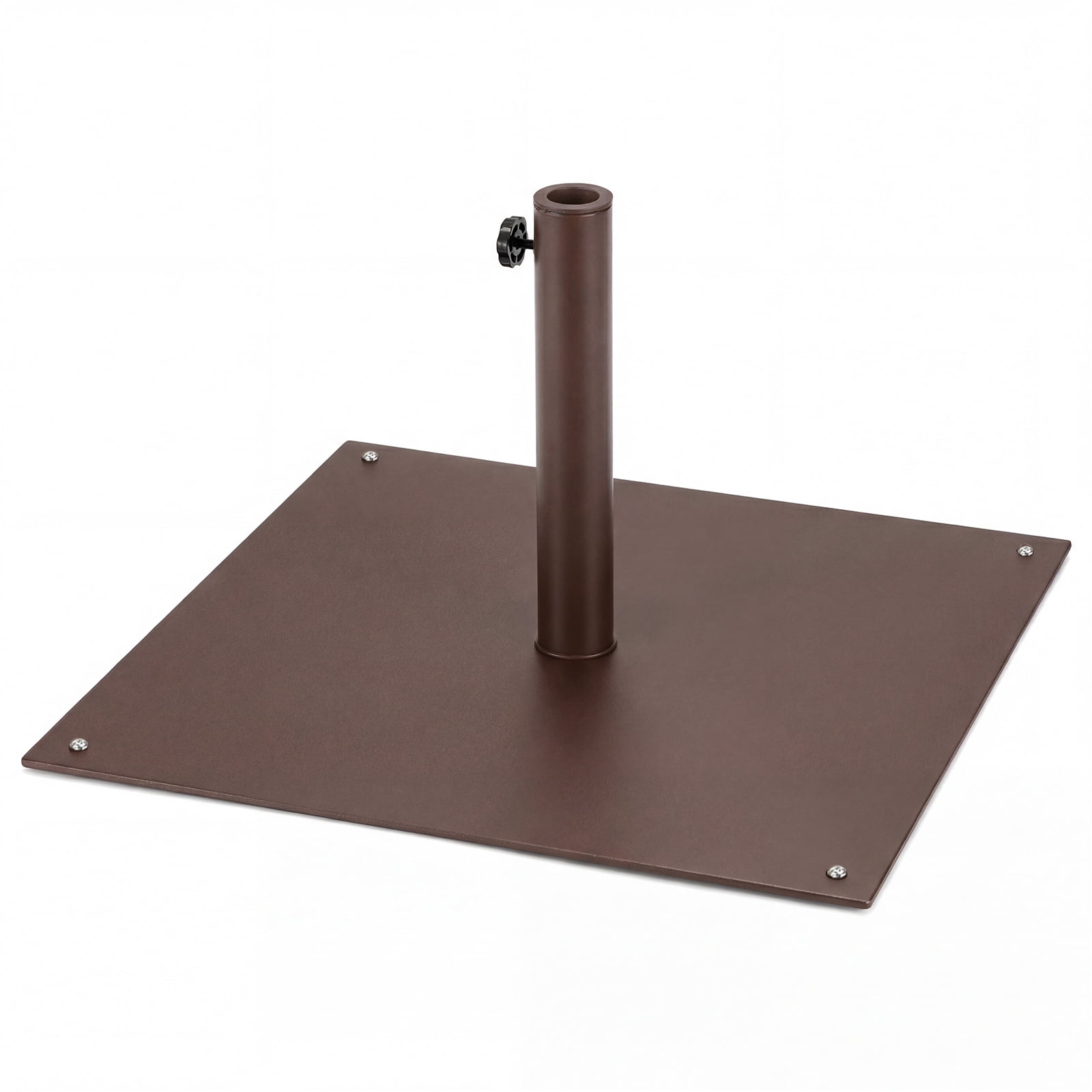 Gymax 25'' Square Patio Umbrella Base Weighted 42 LBS Outdoor Market Stand Footpads