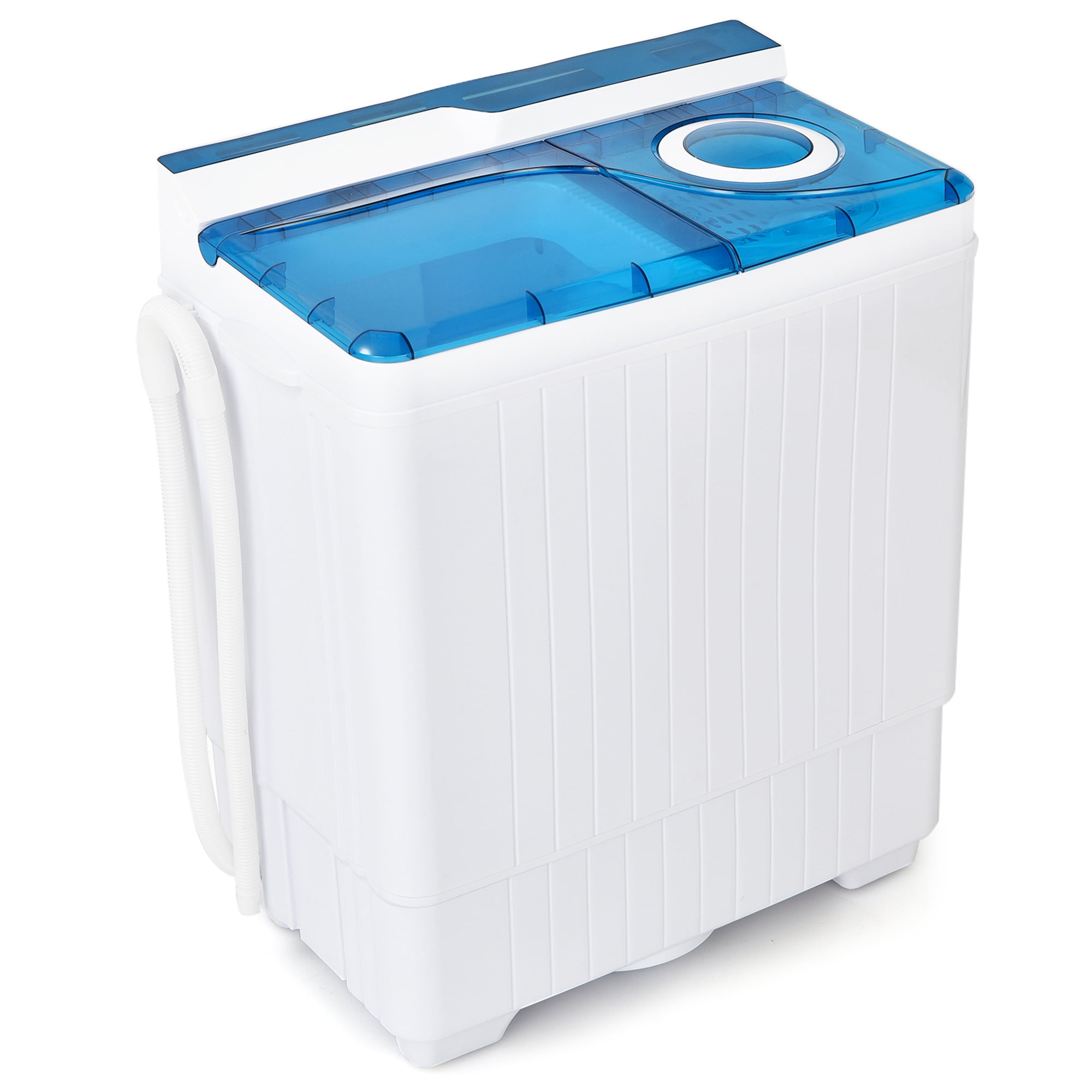 ROVSUN 15LBS Portable Washing Machine, Electric Washer and Dryer Combo with  Washer(9lbs) & Spiner(6lbs) & Pump Draining, Great for Home Camping Dorm  College Apartment (Blue) 