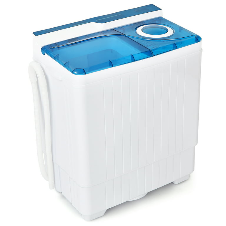 Auertech Portable Washer 28lbs Twin Tub Compact Semi-Automatic with Drain  Pump Washer Spinner Combo
