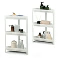thumbnail image 1 of Gymax 2PCS 3 Tier Detachable Floor Corner Shower Shelf Counter Corner Storage Rack, 1 of 10