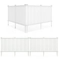 thumbnail image 1 of Gymax 2PCS 80'' x 39'' Vinyl Picket Fence 2 No Dig Fence Panels for Soft Ground White, 1 of 10