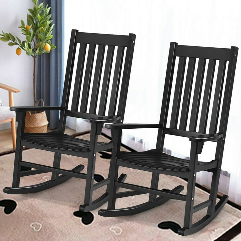 Black rocking on sale chair indoor