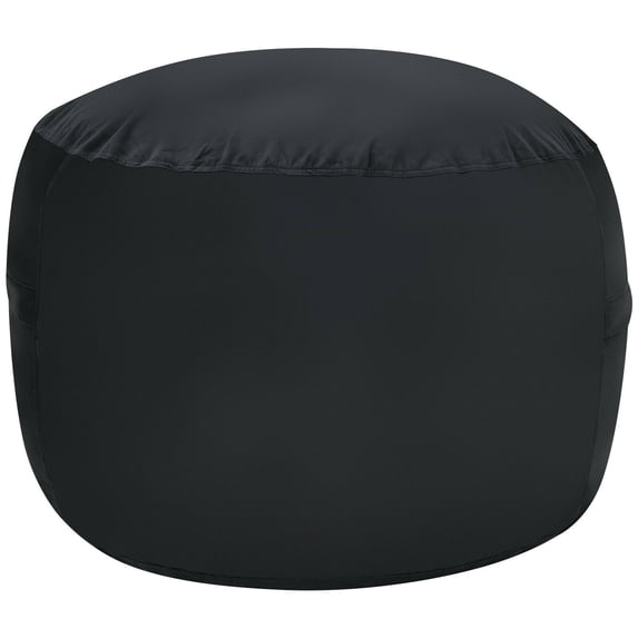 Gymax 3' Bean Bag Chair w/ Microfiber Cover & Independent Sponge Filling Black