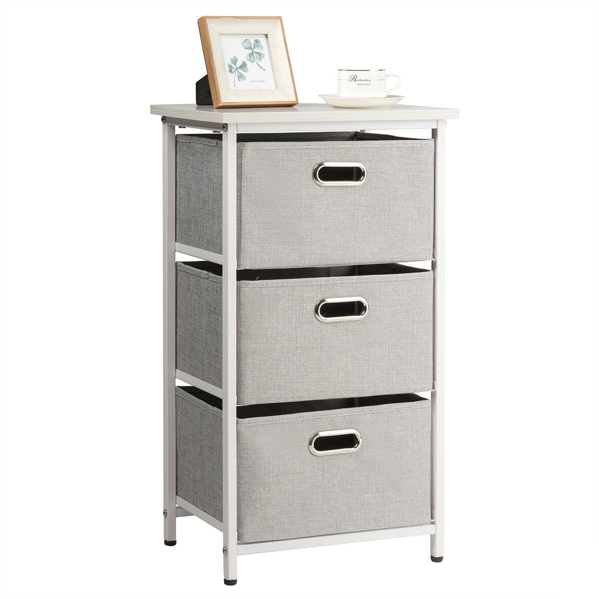 3 drawer fabric storage cart hot sale