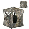 thumbnail image 1 of Gymax 3 Person Portable Hunting Blind Pop-Up Ground Blind w/Tie-downs & Carrying Bag, 1 of 7