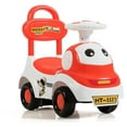 thumbnail image 1 of Gymax 3-in-1 Baby Walker Sliding Car Pushing Cart Toddler Ride On Toy w/ Sound Orange, 1 of 9