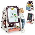thumbnail image 1 of Gymax 3-in-1 Kids Art Easel Double-Sided Tabletop Easel w/Art Accessories Red, 1 of 9