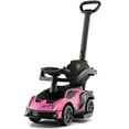 thumbnail image 1 of Gymax 3-in-1 Licensed Lamborghini Ride on Push Car Stroller Sliding Car w/ Sound Pink, 1 of 10