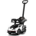 thumbnail image 1 of Gymax 3-in-1 Licensed Lamborghini Ride on Push Car Stroller Sliding Car w/ Sound White, 1 of 9
