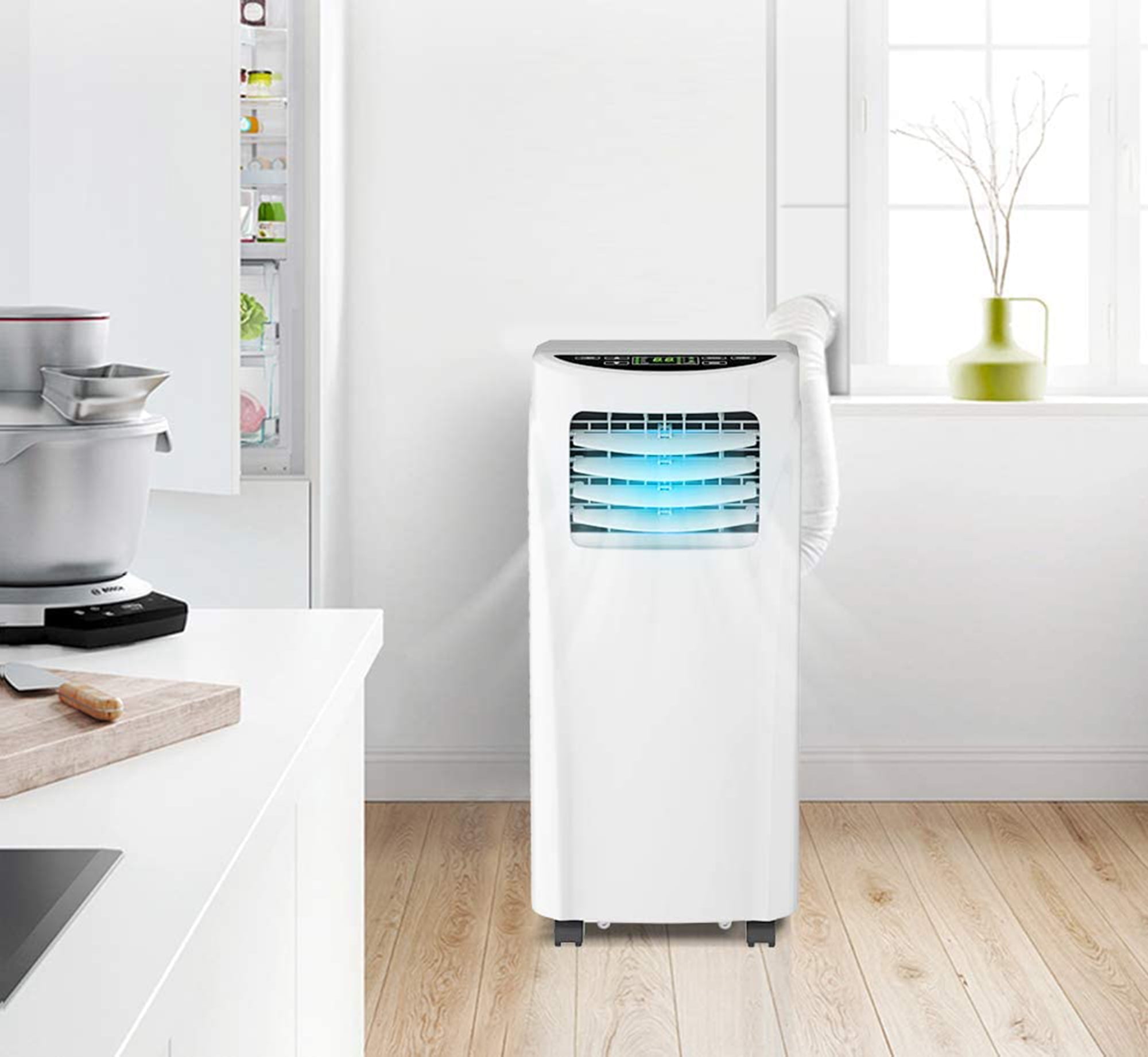 Gymax 3-in 1 Portable Air Conditioner Cooler Fan Dehumidifier 8000BTU with Wheels