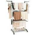 thumbnail image 1 of Gymax 3-tier Folding Clothes Drying Rack w/ Rotatable Side Wings & Collapsible Shelves, 1 of 10