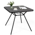 thumbnail image 1 of Gymax 32'' Patio Dining Table w/ 1.6'' Umbrella Hole & Lid DPC Tabletop for Backyard, 1 of 8
