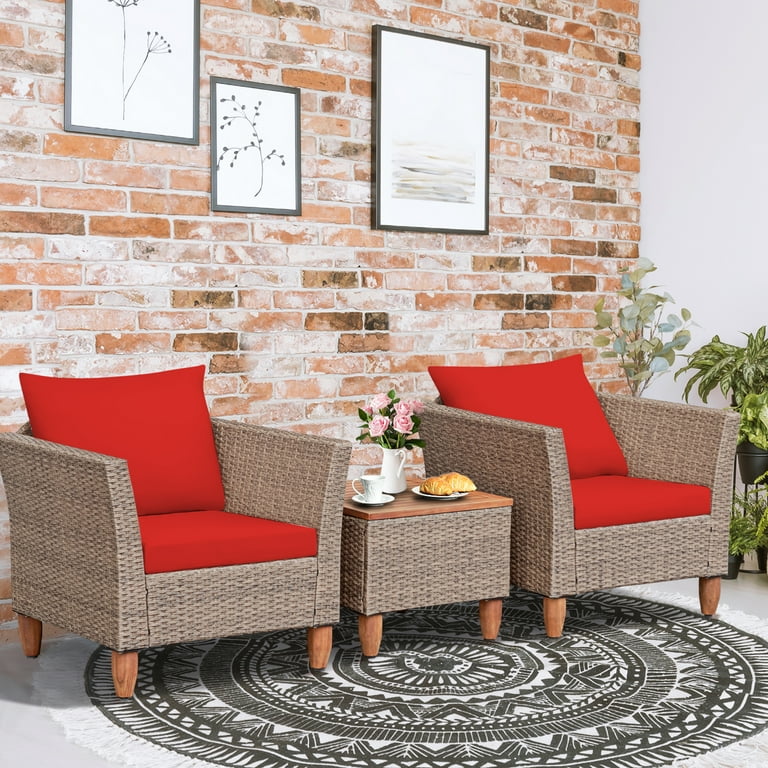 Red patio cushions walmart sale